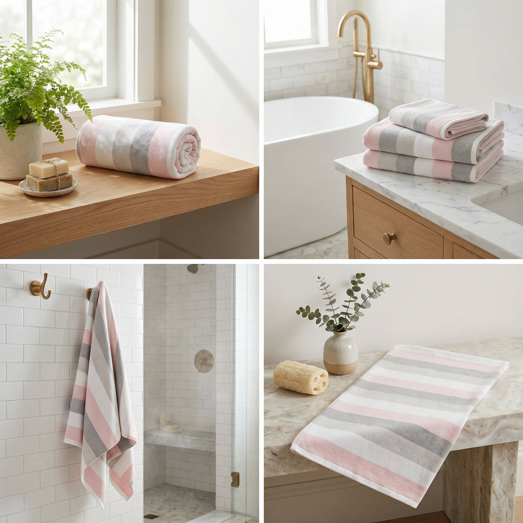 Premium Cotton Bath Towels – 55 x 28 Inches