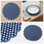 Polka Dot Quilted Placemat – 14" x 14"