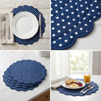 Polka Dot Quilted Placemat – 14" x 14"