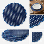 Polka Dot Quilted Placemat – 14" x 14"