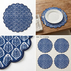 Ajrakh  Quilted Placemat – 14" x 14"