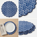 Ajrakh  Quilted Placemat – 14" x 14"