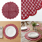 Sunehri Quilted Placemat – 14" x 14"