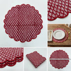 Sunehri Quilted Placemat – 14" x 14"