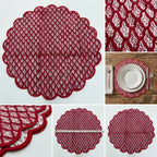 Sunehri Quilted Placemat – 14" x 14"