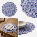 Floral Round Placemat – 14” x 14”