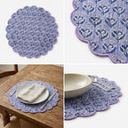 Floral Round Placemat – 14” x 14”