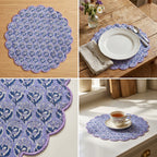 Floral Round Placemat – 14” x 14”