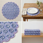 Floral Round Placemat – 14” x 14”