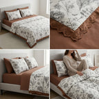 ✨ Lace 4 Piece Comforter Set – Elegant Comfort for Everyday Luxury ✨