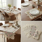 Luxury Floral Lace Table Mats – Set of 6