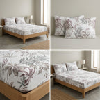 Classical Design Elastic/Fitted Bedsheets Pure Mulmul Cotton 108 BY 108 Inch Product Code :- 55B135RKEH