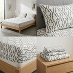 Classical Design Elastic/Fitted Bedsheets Pure Mulmul Cotton 108 BY 108 Inch Product Code :- 55B135RKEH