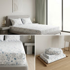 Classical Design Elastic/Fitted Bedsheets Pure Mulmul Cotton 108 BY 108 Inch Product Code :- 55B135RKEH