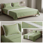 Premium Embroidered King Size Bedcover Set
