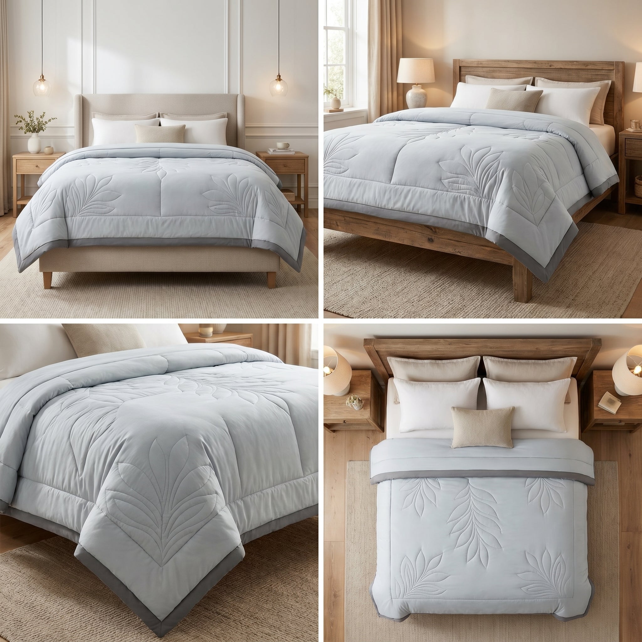 🌿 Elegant Comforters – 220 × 240 cm (Double Bed) Product Code :- 55B150RKEH