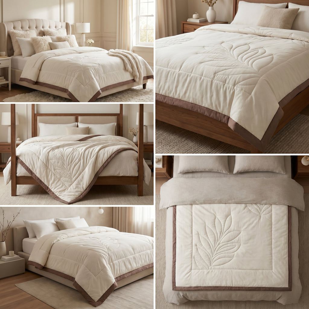 🌿 Elegant Comforters – 220 × 240 cm (Double Bed)