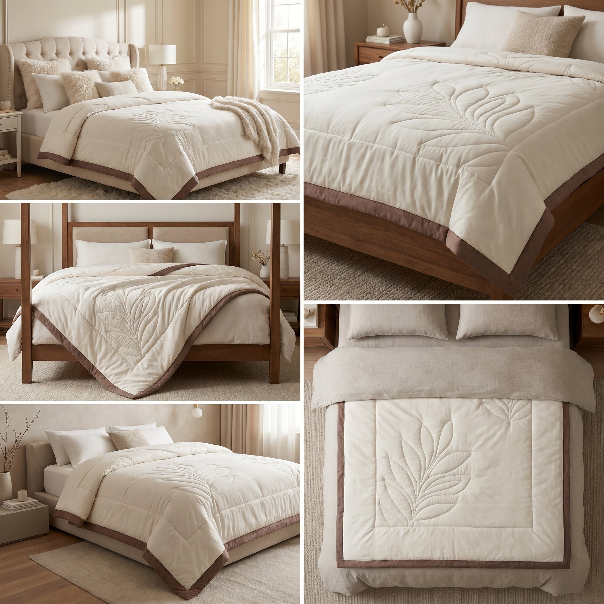 🌿 Elegant Comforters – 220 × 240 cm (Double Bed)