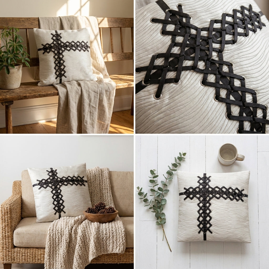 Decorative Cushion Cover Set – 5 Piece (16 x 16 Inch)