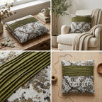 Decorative Cushion Cover Set – 5 Piece (16 x 16 Inch)