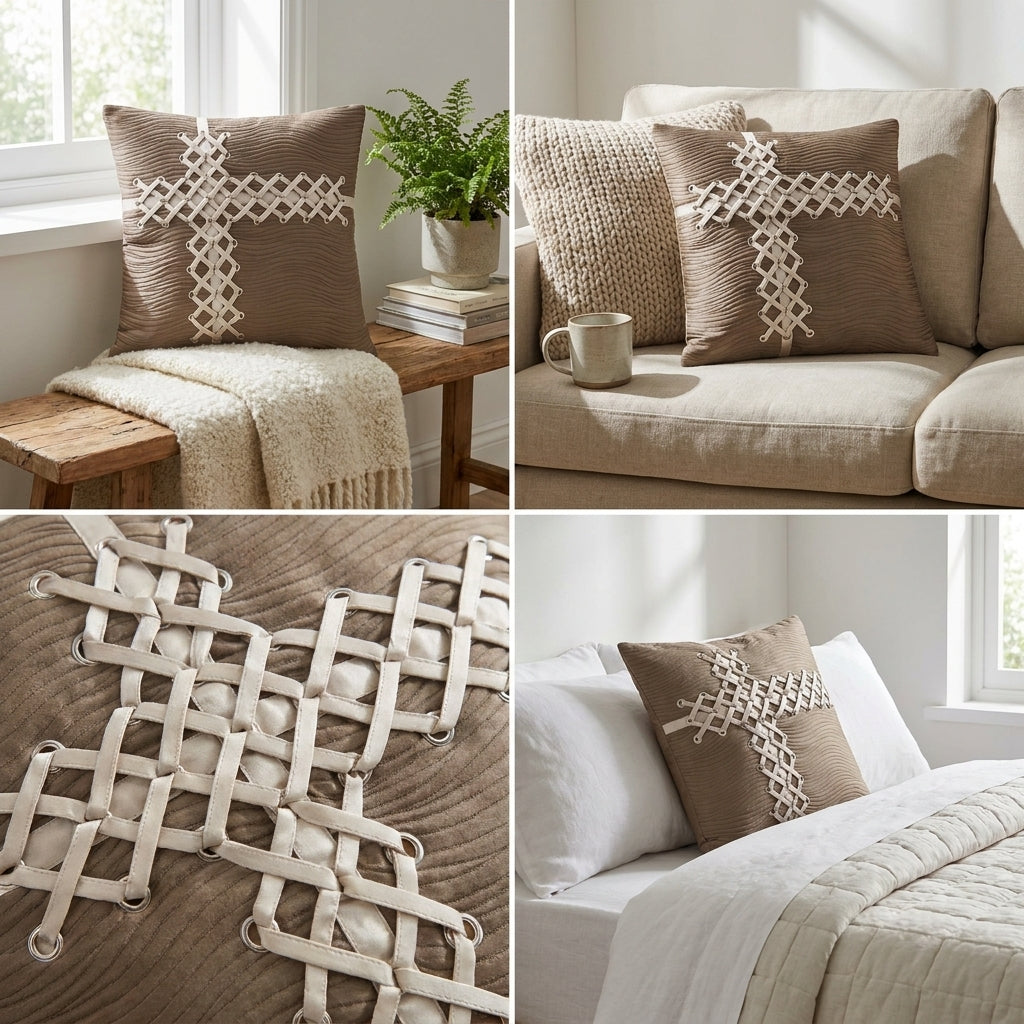 Decorative Cushion Cover Set – 5 Piece (16 x 16 Inch)