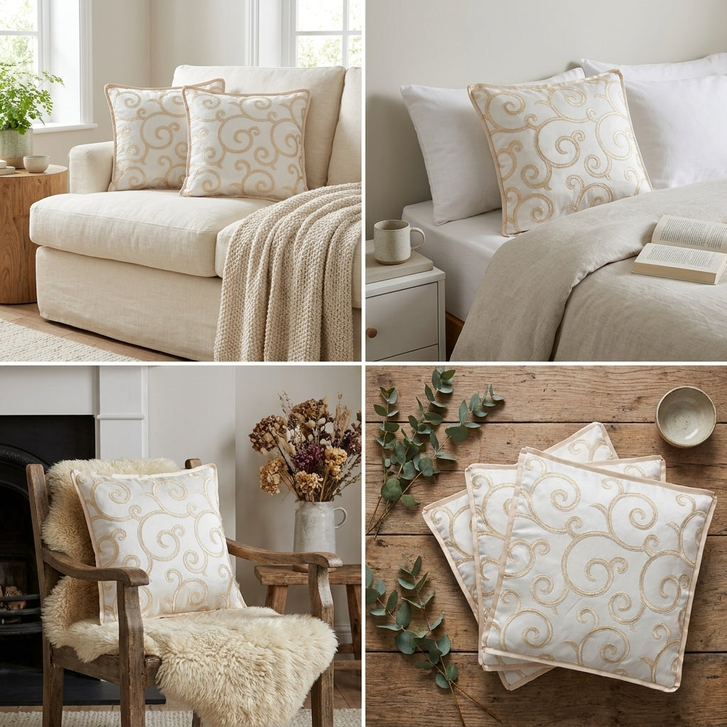 Decorative Cushion Cover Set – 5 Piece (16 x 16 Inch)