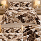 Ultra Soft Velvet Winter Bedsheet Set – Double Bed 3 Pcs