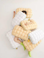 Premium Pineapple Bun Cervical & Neck Support Pillow – Organic Cotton