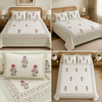 Motif Muslin Quilted Bedcover – King Size Luxury Product Code :- 55B365RKEH