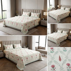Heritage Block Print Cotton Bedsheet Set – King Size 3 Pcs