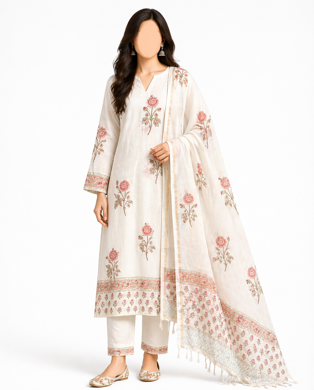 Rosy Raat 3-Piece Stitched Suit 🌻
