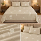 Premium Pure Cotton Elegant Printed Bedsheet Set – 3 Pcs