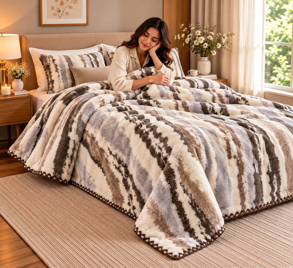 Japanese Mizuki Premium AC Blanket Product Code :- 55B335RKEH