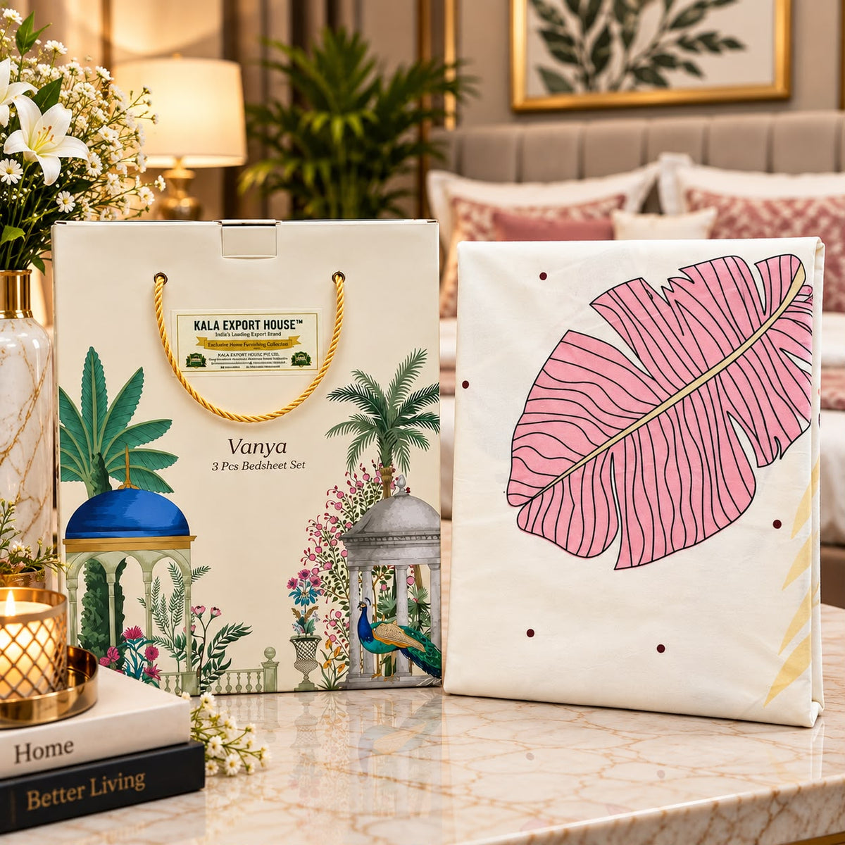 Aurelia Luxe Bedsheet Gift Set – 3 Pcs