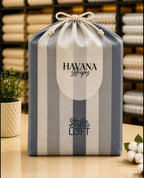 Thick Cotton Havana Stripes Bedsheet Set | King Size