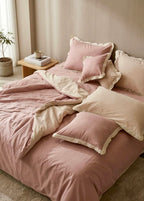 Luxury 6 Pcs Plain AC Comforter SET