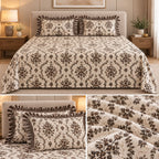 Vintage Bloom Premium Winter Bedsheet Set – 3 Pcs set Product Code :- 55B225RKEH