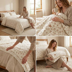 Lavender Cottage Reversible Comforter – Double Bed 230 × 250 CM
