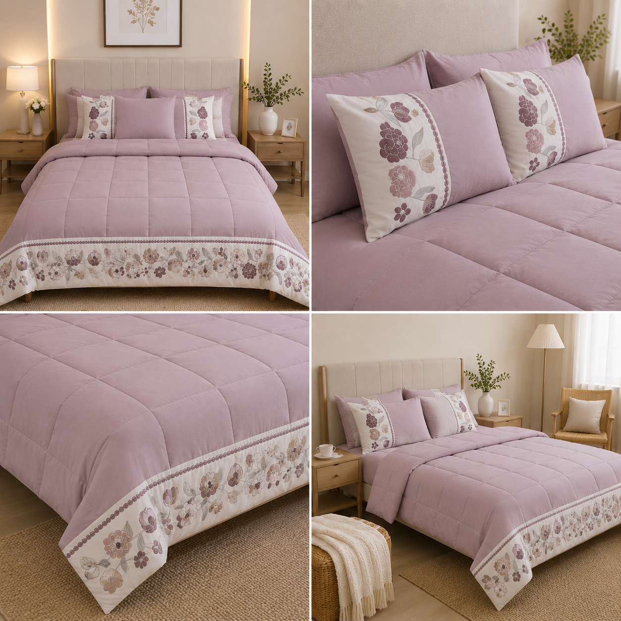 Summer 6 Pcs AC Comforter Set Product Code :- 55B298RKEH