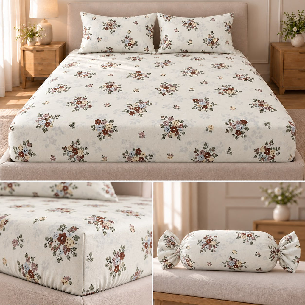 Botanical Candy Pack King Size Fitted Bedsheet Set – King Size