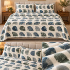 Ultra Soft Printed Winter Bedsheet Set – King Size 3 Pcs | Luxury Plush Warm Bedsheet