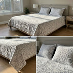 Embossed Winter Bedsheet Set – Ultra Soft & Cozy King Size (3 Pcs)