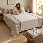 Double Muslin Reversible Dohar – 300 Thread Count | Premium Summer Comfort Product Code :- 55B149RKEH