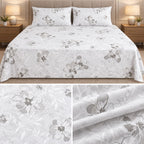 Signature Elegance Luxury Designer Printed Bedsheet Set – Super Jumbo King Size 122 x 122 Inch