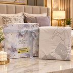 Moonlit Calla Luxe Embroidered Gift Box Bedsheet Set – 3 Pcs