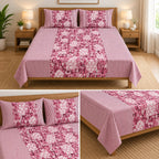 Jumbo Calcutta Phulkari Designs King Size Bedsheet Set (120 x 120 Inches) Product Code :- 55B145RKEH
