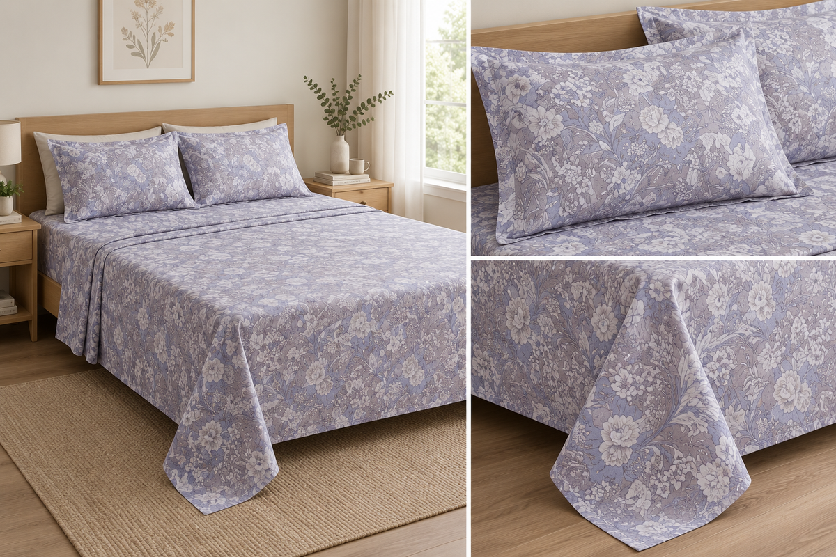 Turkish Flowers Bedsheet Set with 2 Pillow Covers Product Code :- 55B105RKEH
