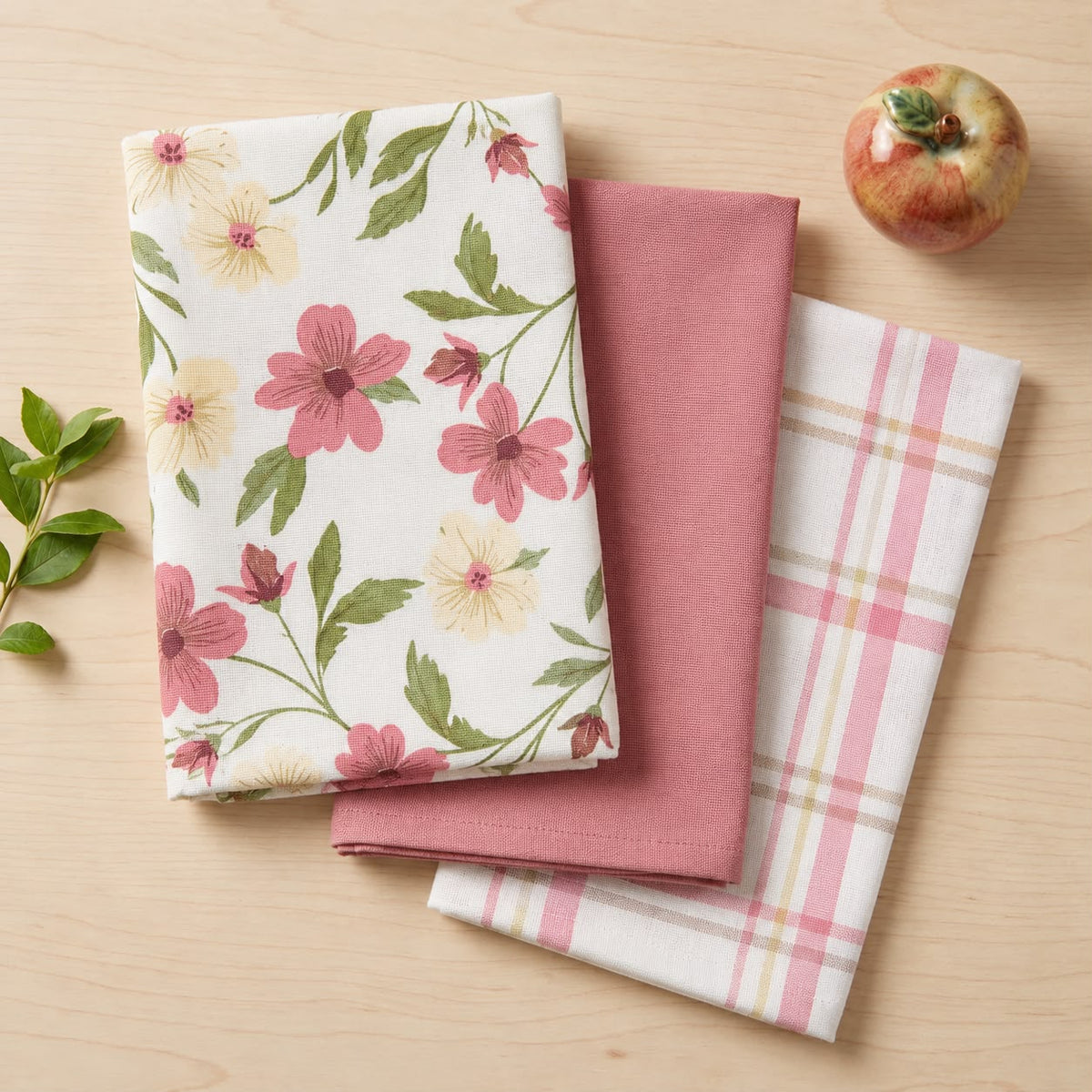 3-Piece Cotton Kitchen Napkin Set | Soft & Absorbent Multi-Purpose Kitchen Towels