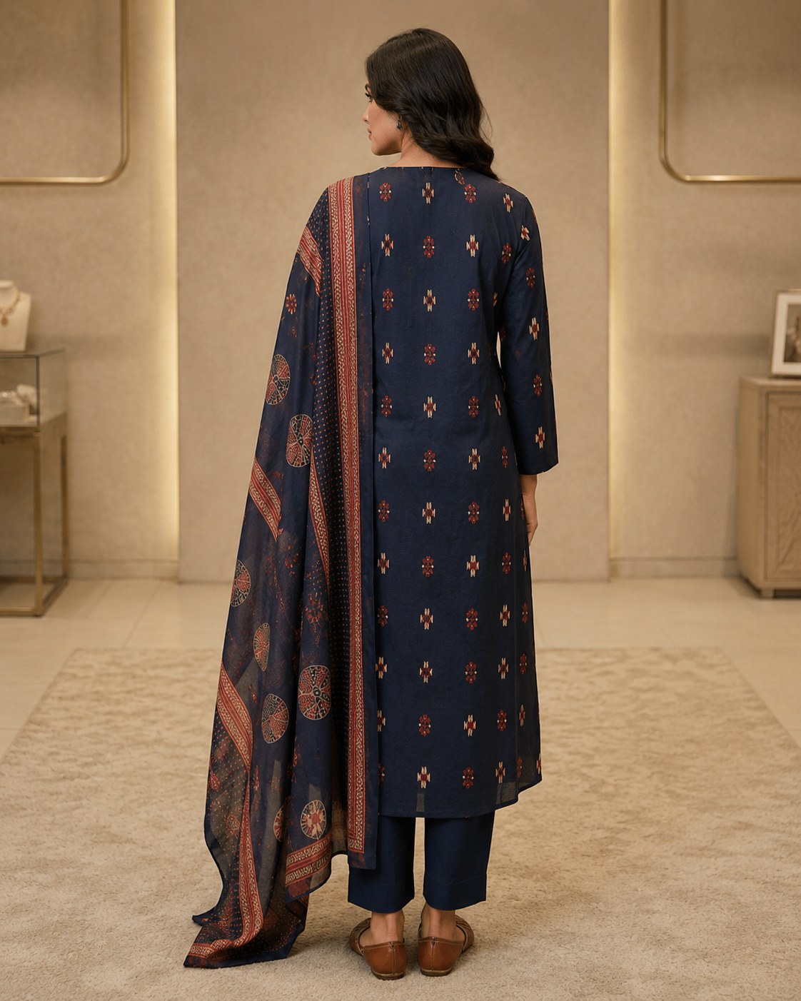 Kaashi 3-Piece Stitched Suit 🪻