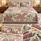 Ultra Soft Printed Winter Bedsheet Set – King Size 3 Pcs | Luxury Plush Warm Bedsheet